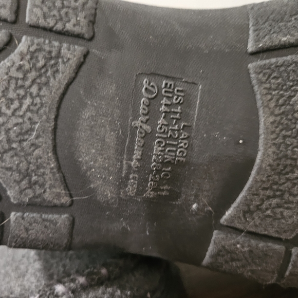 Dearfoams Mens Size 11/12 Barely W9rn (Bin 8) - Picture 6 of 7